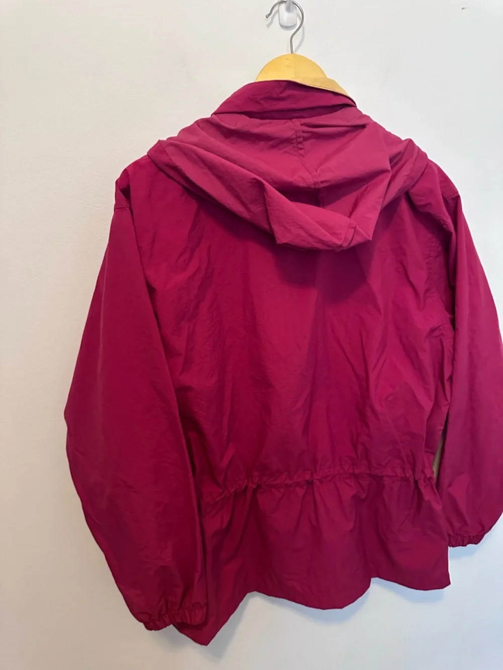 Women's Raspberry Hooded Windbreaker Jacket - Picture 11 of 15